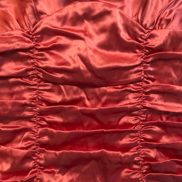 Bebe satin ruche cross back top - Picture 5 of 5